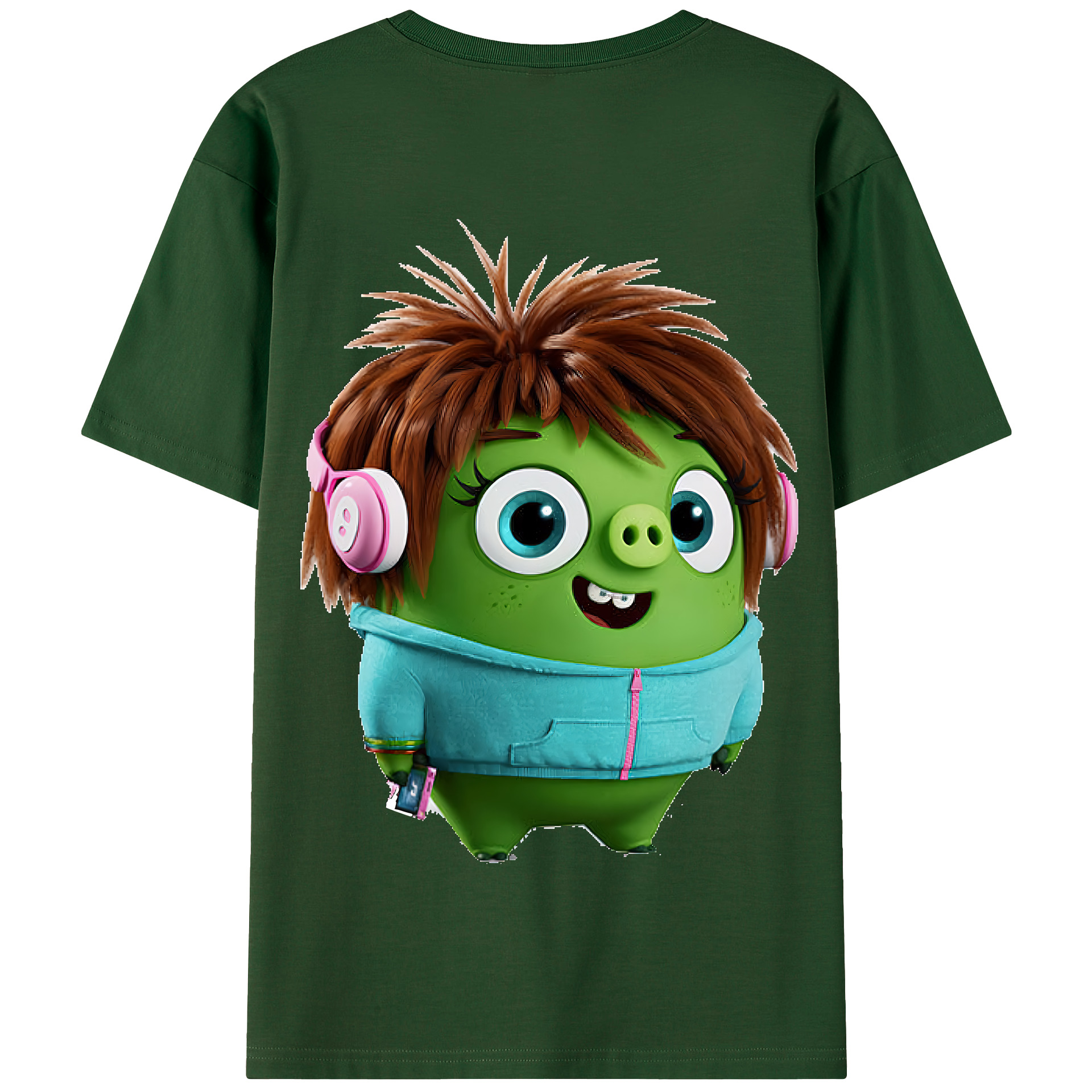 （画像用） Angry Birds アングリーバード 綿100％半袖Tシャツ（背面プリント）
